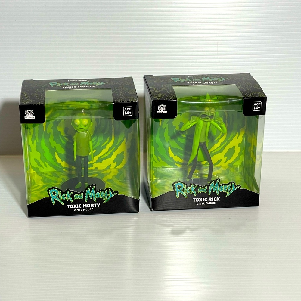 Lot Of 2 - Rick And Morty - TOXIC RICK & TOXIC MORTY - Culturefly